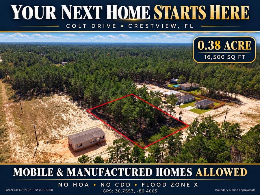 Property photo for COLT DRIVE, Crestview, FL