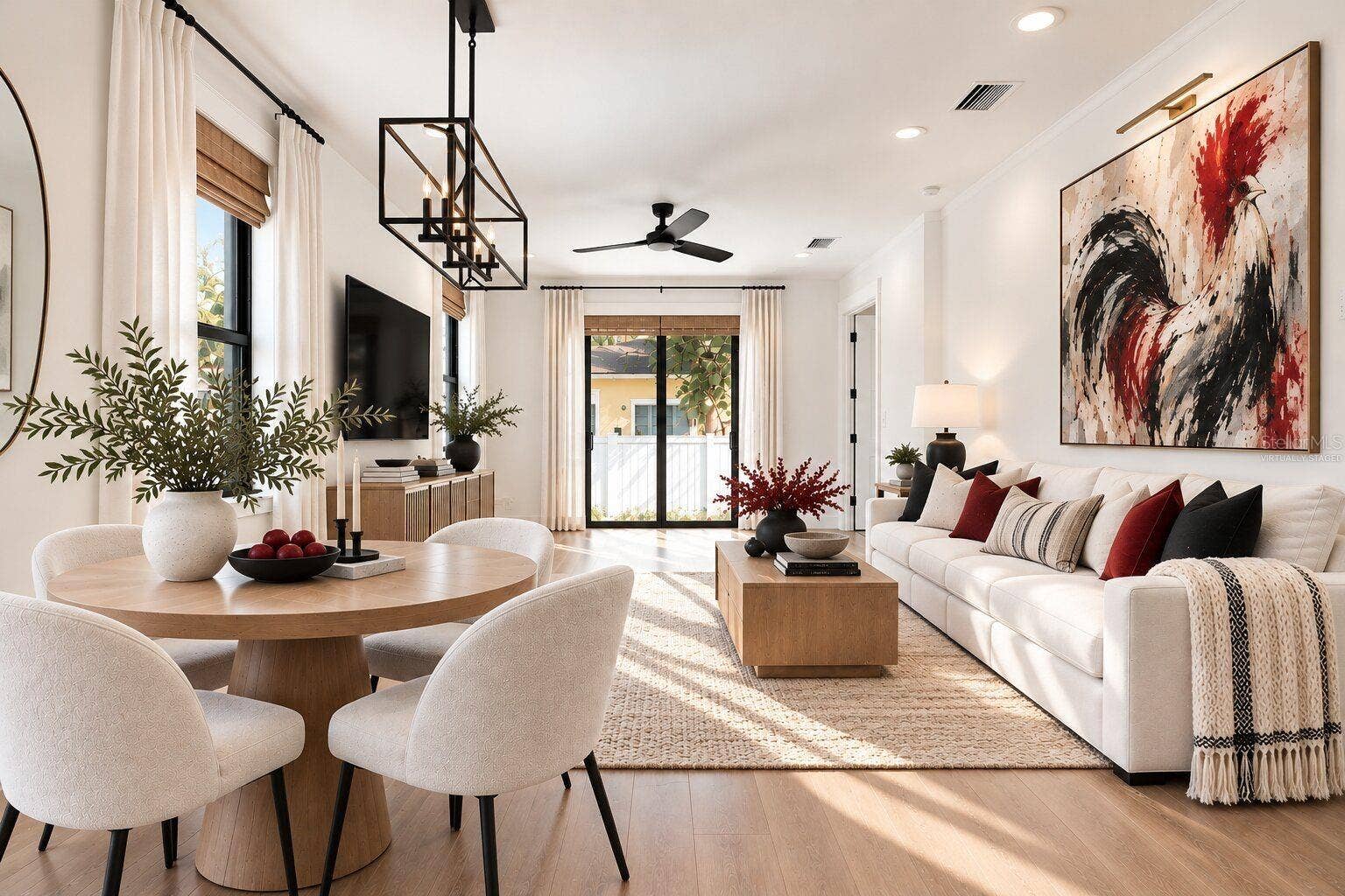 2910 N 25TH STREET, Tampa, FL 33605 Virtually staged living and dining rooms