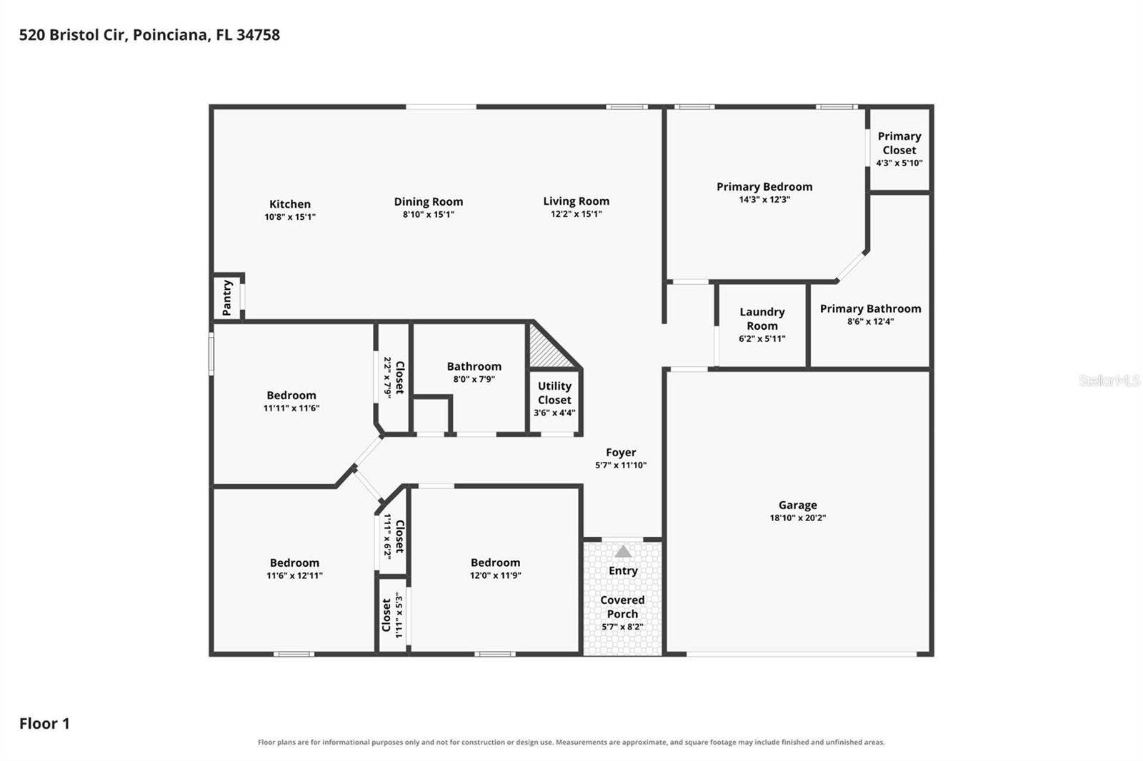 520 BRISTOL CIRCLE, Kissimmee, FL 34758