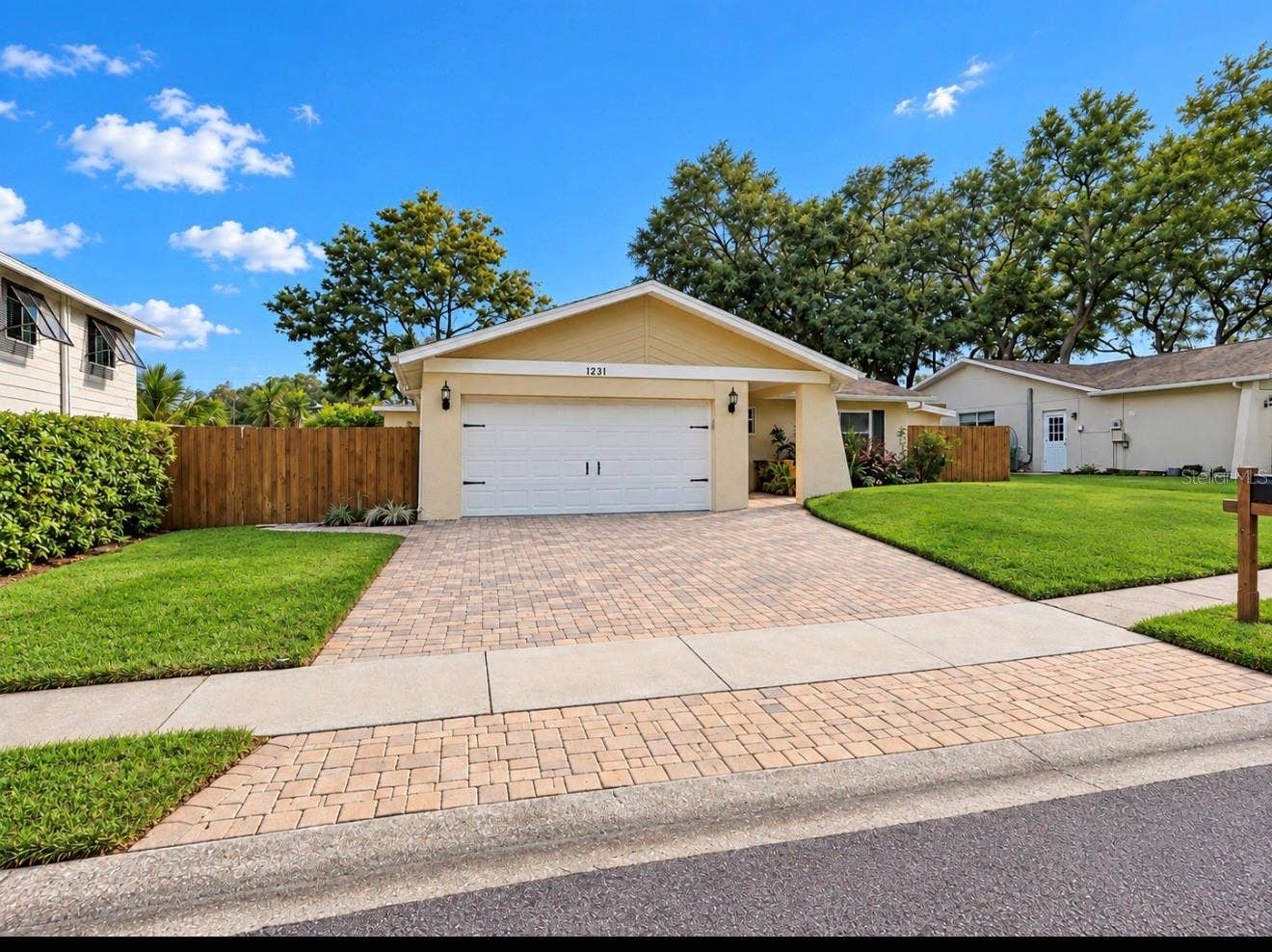 1231 ROSEWOOD STREET, Largo, FL 33770 Driveway with pavers