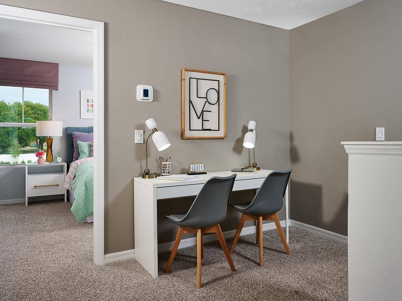 Welcome to Cagan Crossings West, where comfort, style, and functionality come together in a thoughtfully designed home. This versatile floorplan features three spacious bedrooms and two full baths, offering the ideal blend of everyday convenience and modern living. The open-concept kitchen flows seamlessly into the dining area and great room, creating an inviting space perfect for entertaining guests, gathering with family, or simply relaxing at the end of the day. Designed with both comfort and flexibility in mind, this charming home offers bright, connected living spaces and a warm, welcoming atmosphere you'll love coming home to.
