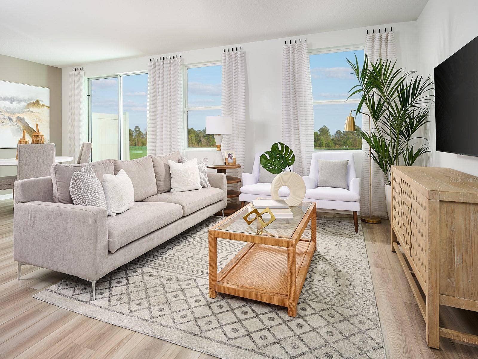 Welcome to Cagan Crossings West, where comfort, style, and functionality come together in a thoughtfully designed home. This versatile floorplan features three spacious bedrooms and two full baths, offering the ideal blend of everyday convenience and modern living. The open-concept kitchen flows seamlessly into the dining area and great room, creating an inviting space perfect for entertaining guests, gathering with family, or simply relaxing at the end of the day. Designed with both comfort and flexibility in mind, this charming home offers bright, connected living spaces and a warm, welcoming atmosphere you'll love coming home to.