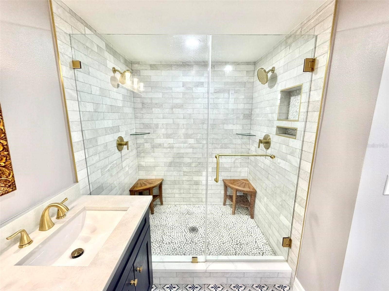 336 SHADDOCK STREET, Tarpon Springs, FL 34689 Primary Bath Walk in Shower