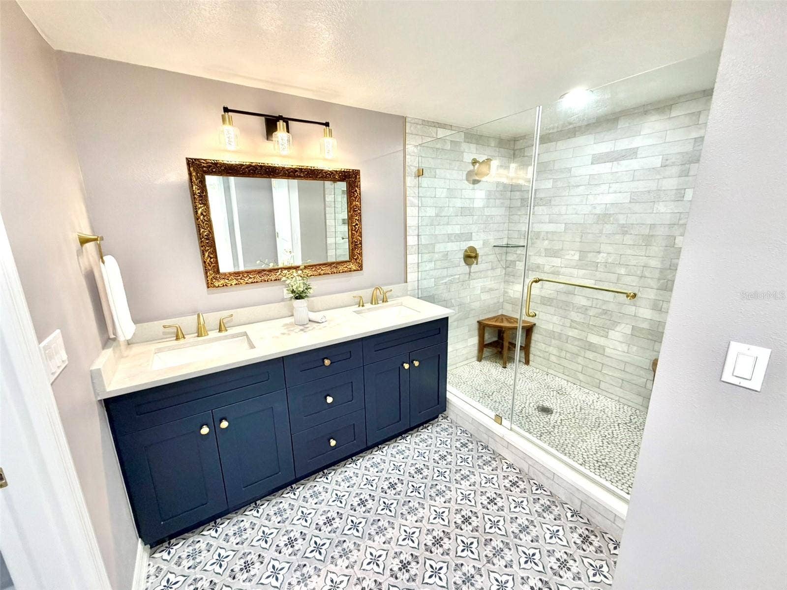 336 SHADDOCK STREET, Tarpon Springs, FL 34689 Primary bath Double Vanity