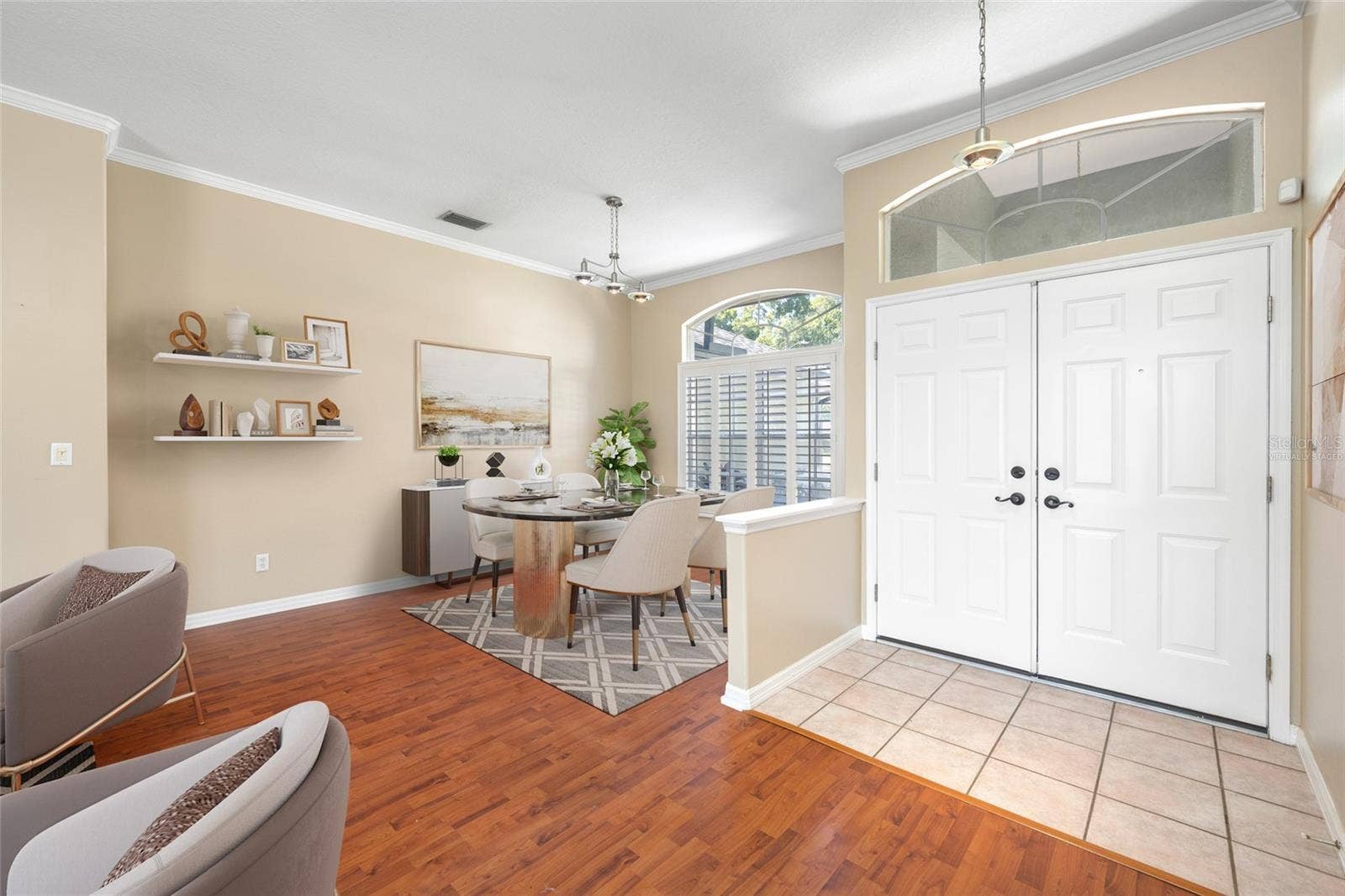 1648 WOODRIDGE COURT, Lutz, FL 33559 Foyer - VIRTUALLY STAGED