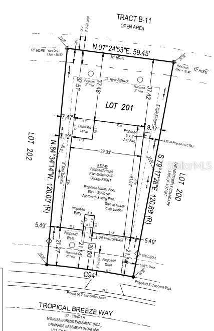 13745 Tropical Breeze Way Plot Plan