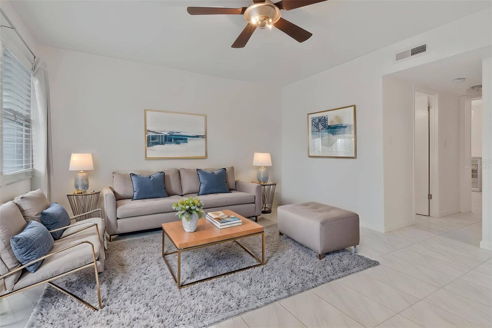 527 S LINCOLN AVENUE, #A205, Tampa, FL 33609 Virtually staged living room