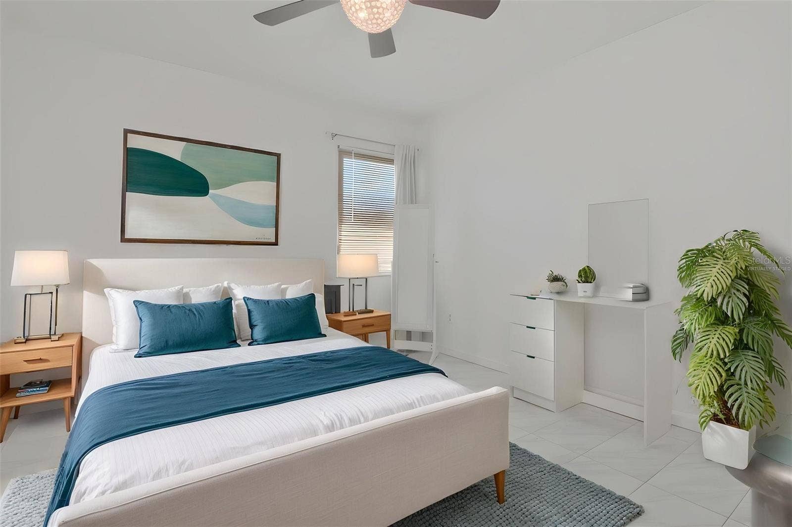 527 S LINCOLN AVENUE, #A205, Tampa, FL 33609 Virtually staged image of primary bedroom