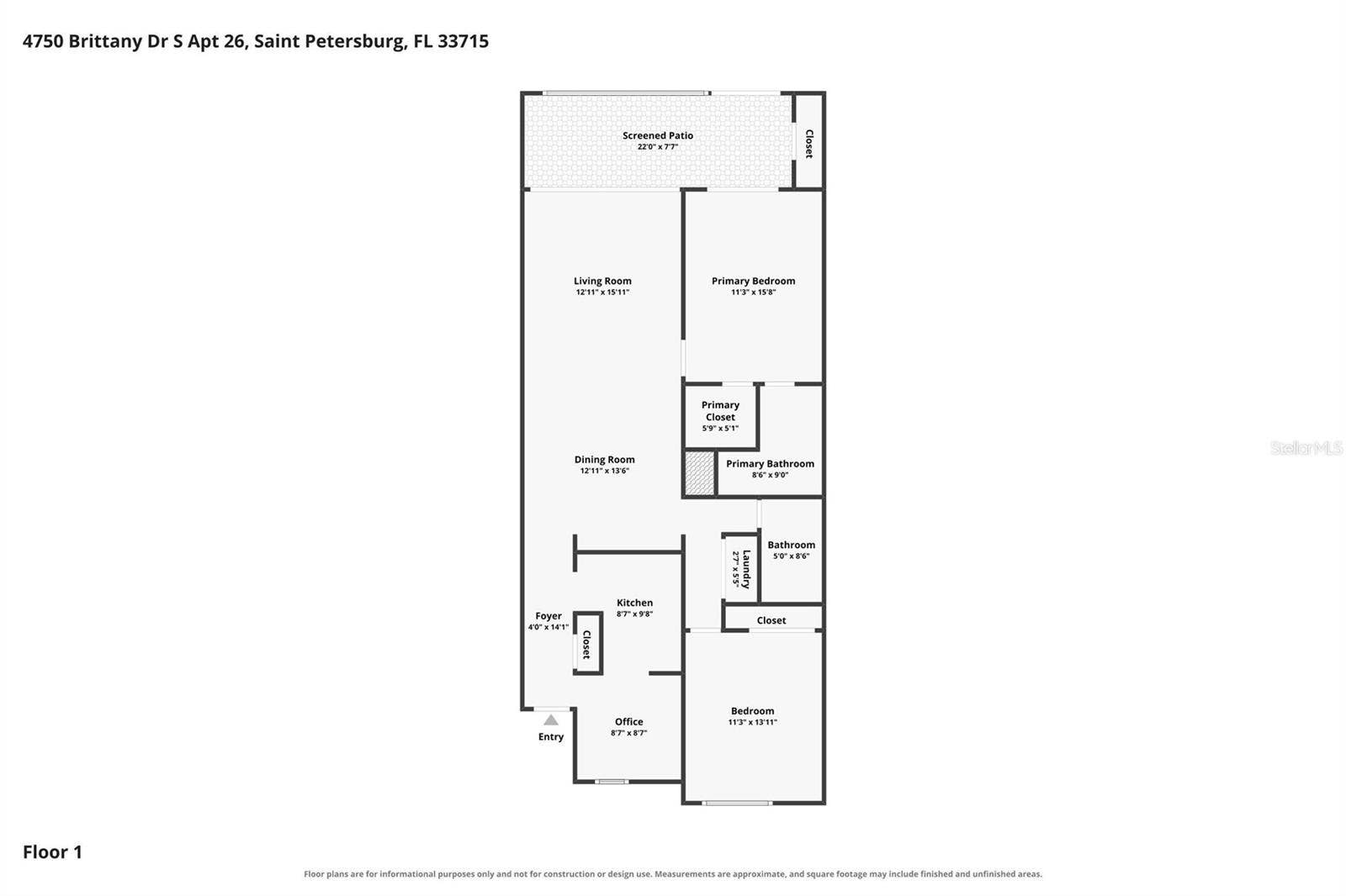 4750 BRITTANY DRIVE S, #26, St Petersburg, FL 33715