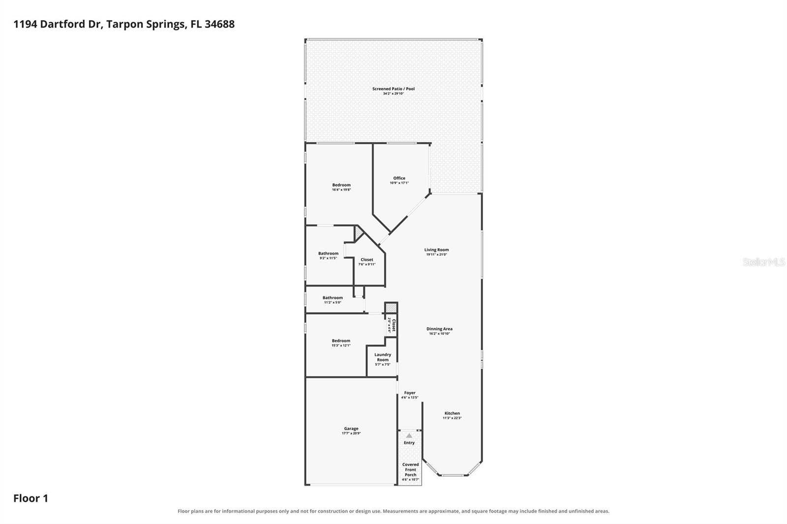 1194 DARTFORD DRIVE, Tarpon Springs, FL 34688 1194 DARTFORD DRIVE, Tarpon Springs, FL 34688