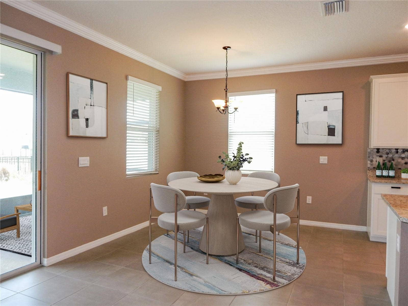 Virtually Staged Dining Room