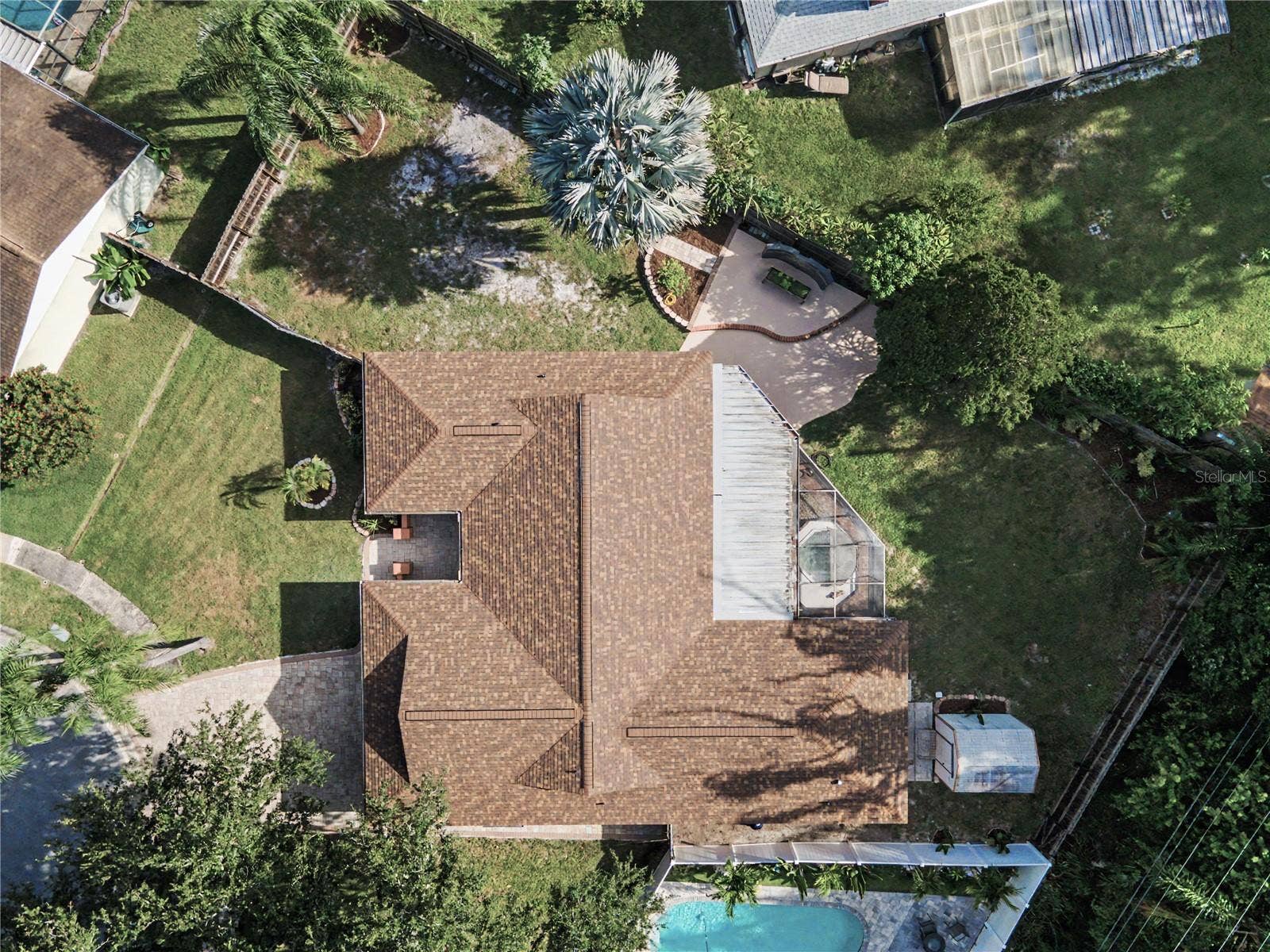 112 PEACOCK CIRCLE, Safety Harbor, FL 34695 41. Aerial Shows Full Footprint of this Massive 1/4 Acre Lot! FULLY FENCED!