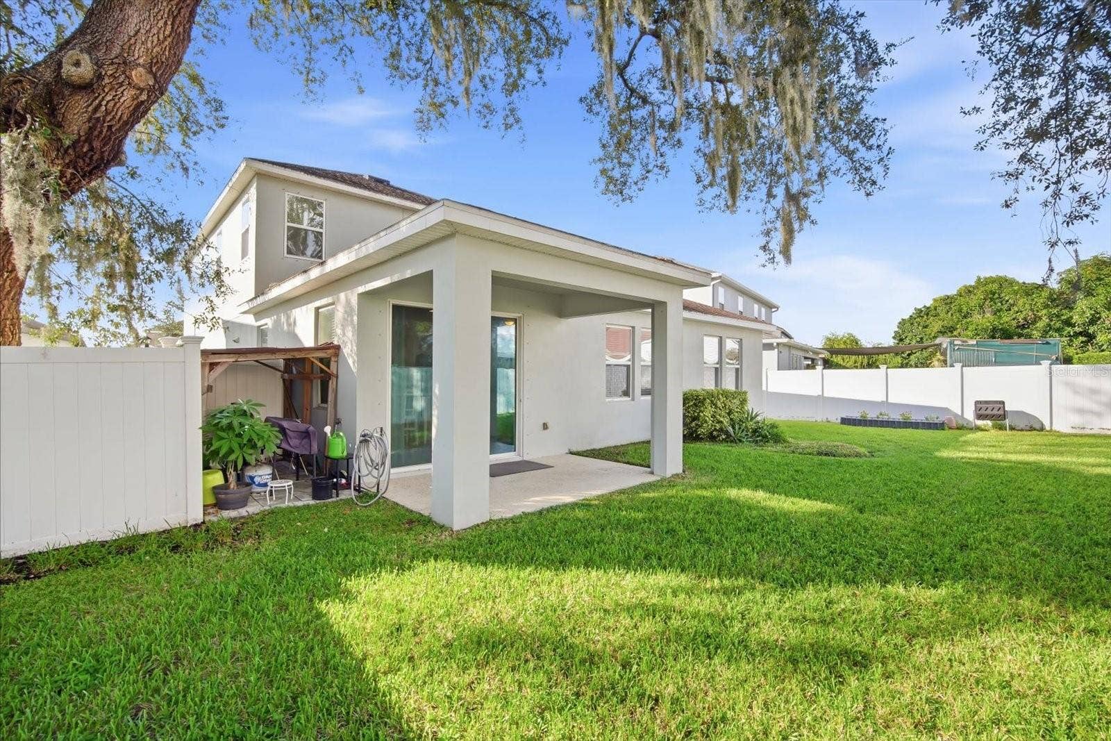 Exterior Spacious Fenced-In Backyard