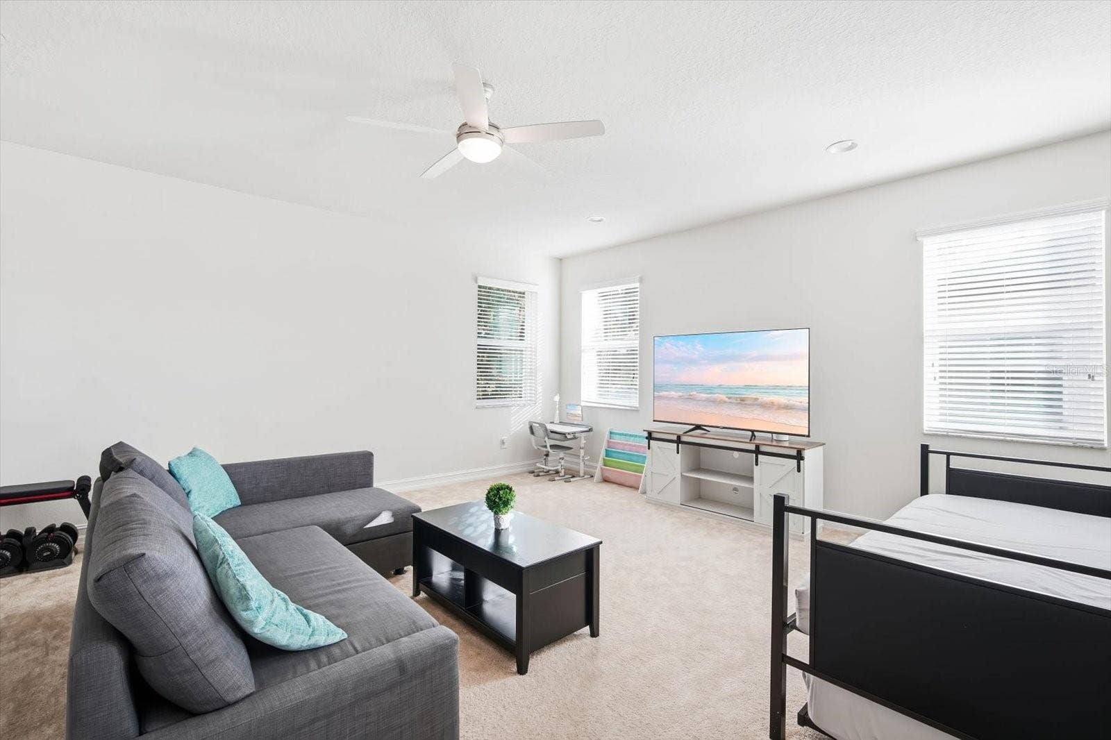 Upstairs: Spacious Bonus Room