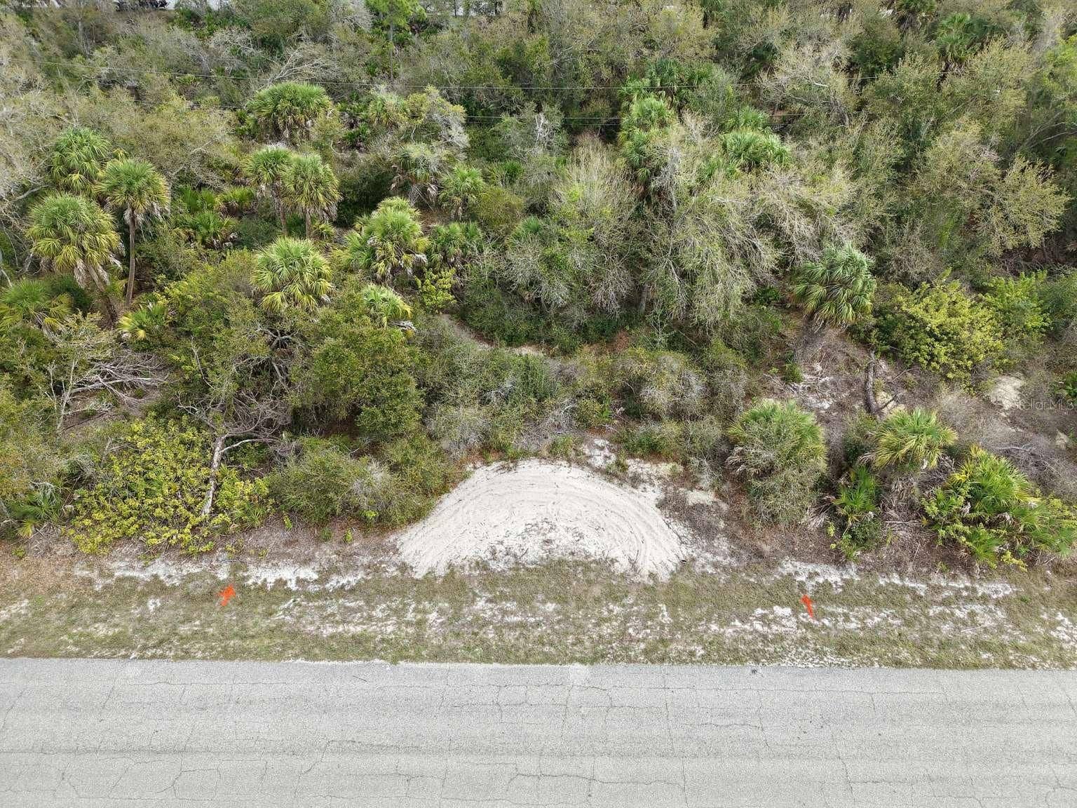 14315 WHITESIDES AVENUE, Port Charlotte, FL 33953 Aerial view of the lot frontage.