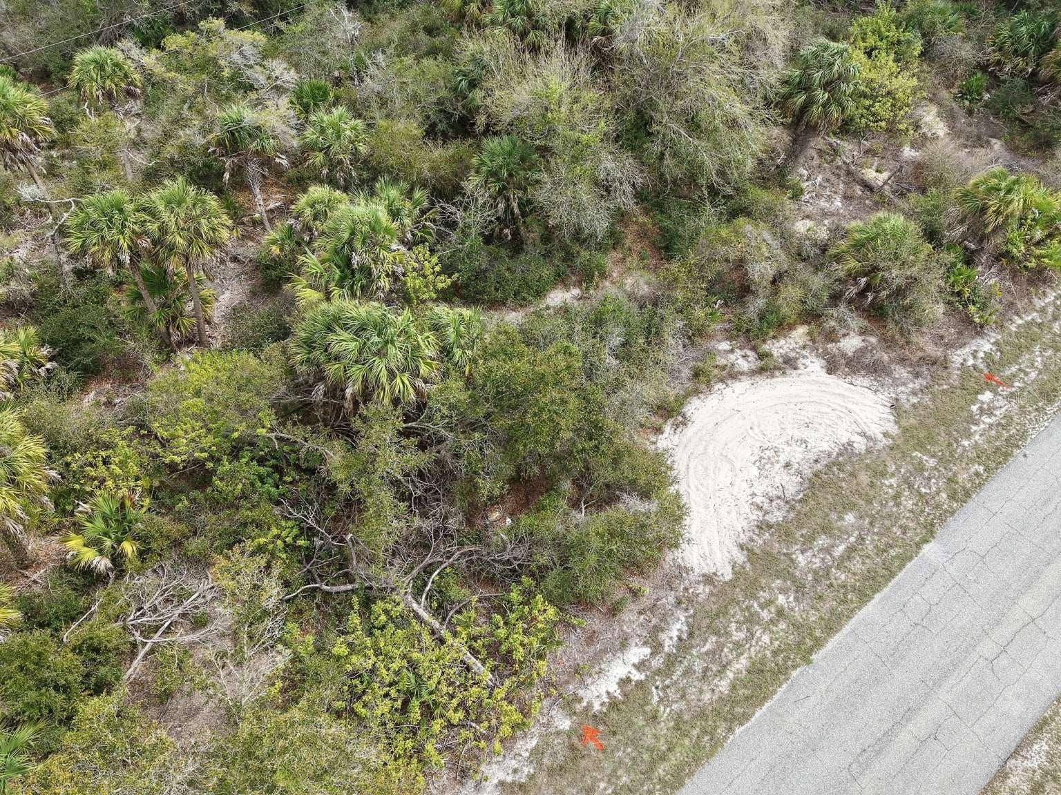 14315 WHITESIDES AVENUE, Port Charlotte, FL 33953 Aerial view of the lot frontage.
