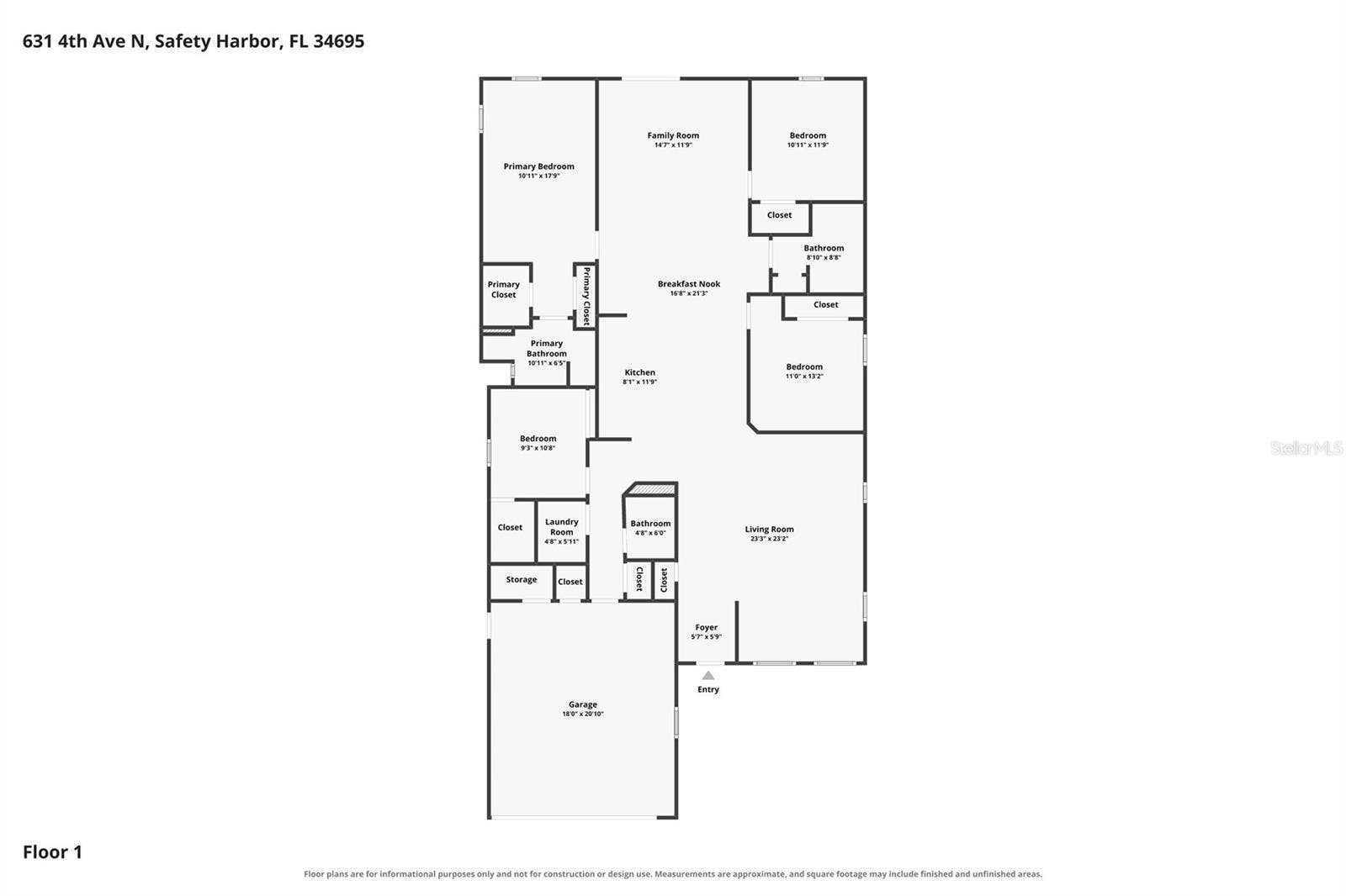 631 4TH AVENUE N, Safety Harbor, FL 34695 631 4TH AVENUE N, Safety Harbor, FL 34695