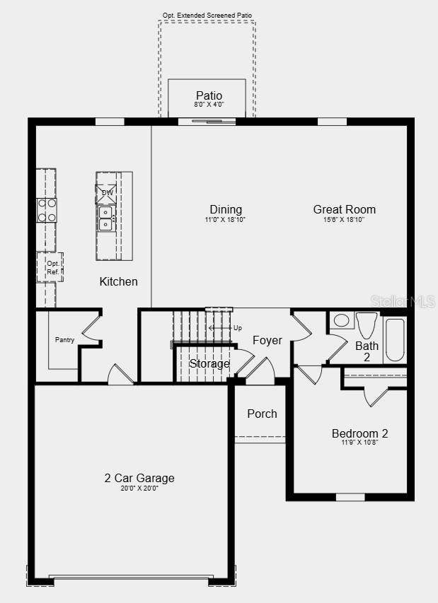 13662 TROPICAL BREEZE WAY, Hudson, FL 34669 Additional Highlights Include: laundry package, refrigerator, 10'x10' screen room with concrete slab, and 2" faux blinds.
