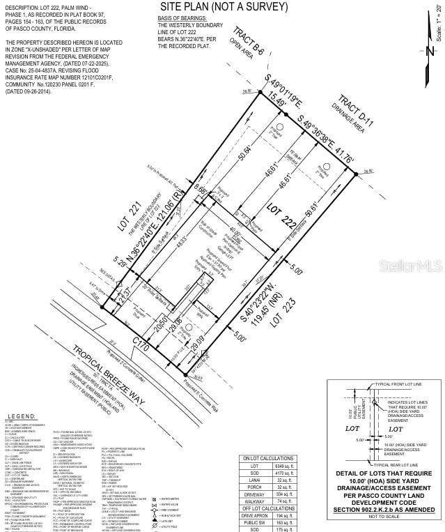 13662 TROPICAL BREEZE WAY, Hudson, FL 34669 13662 Tropical Breeze Way Preliminary Plot Plan