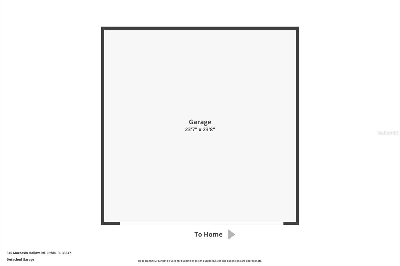 310 MOCCASIN HOLLOW ROAD, Lithia, FL 33547 Floor Plan - Detached Garage