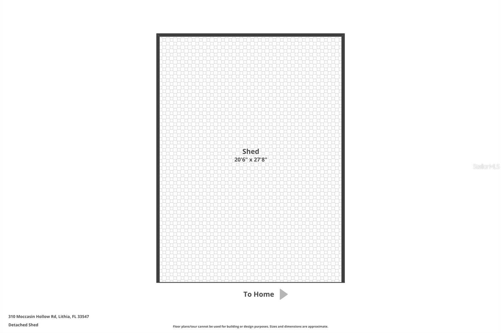 310 MOCCASIN HOLLOW ROAD, Lithia, FL 33547 Floorplan - Shed