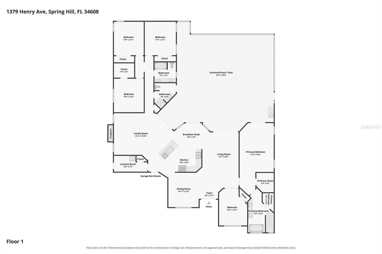 1379 HENRY AVENUE, Spring Hill, FL 34608 1379 HENRY AVENUE, Spring Hill, FL 34608
