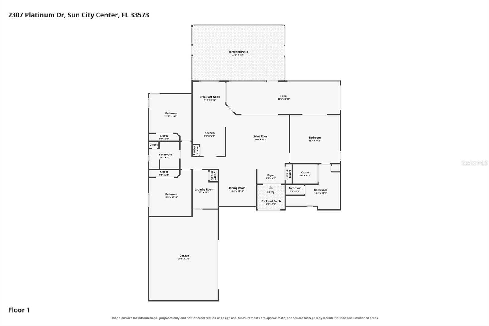 2307 PLATINUM DRIVE, Sun City Center, FL 33573 2307 PLATINUM DRIVE, Sun City Center, FL 33573