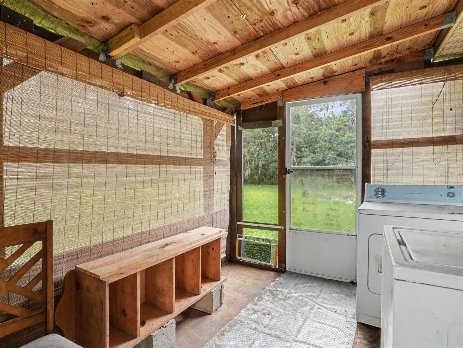 3015 STRAWBERRY LANE, Lakeland, FL 33801 Utility Space: Washer, Dryer & Exposed Wood Beam Ceiling