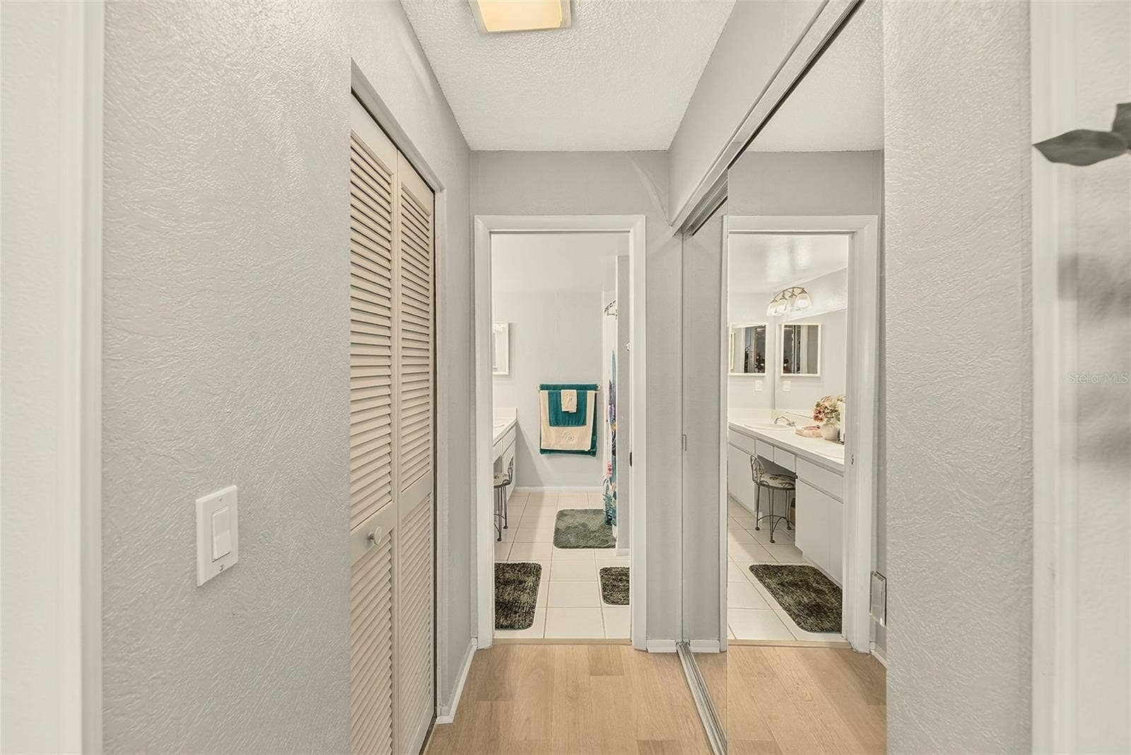 19029 US HIGHWAY 19 N, #21F, Clearwater, FL 33764 View of hallway in master bedroom