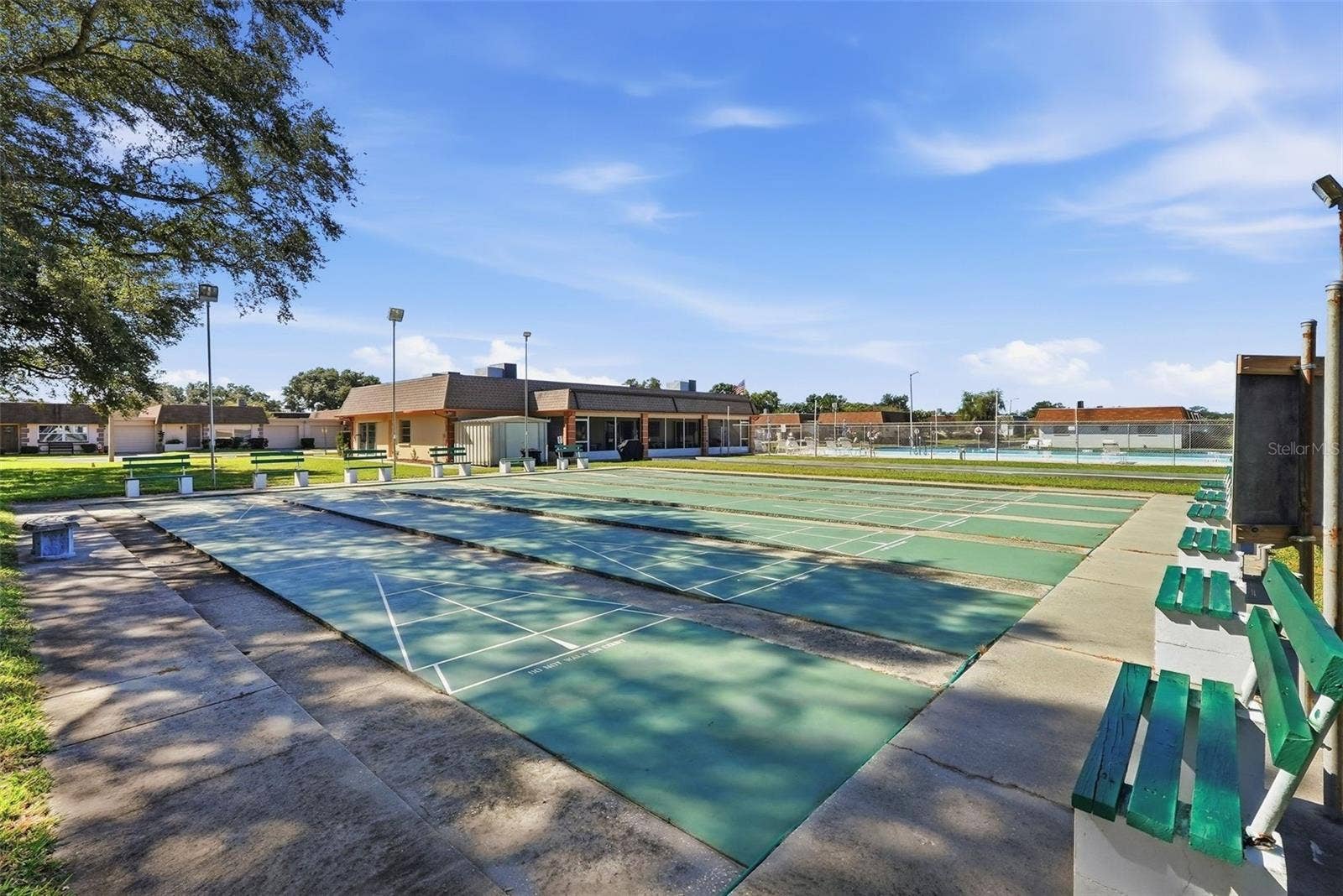 7035 MONTE CARLO N, Pinellas Park, FL 33781 Additional view of the community shuffleboard facilities.