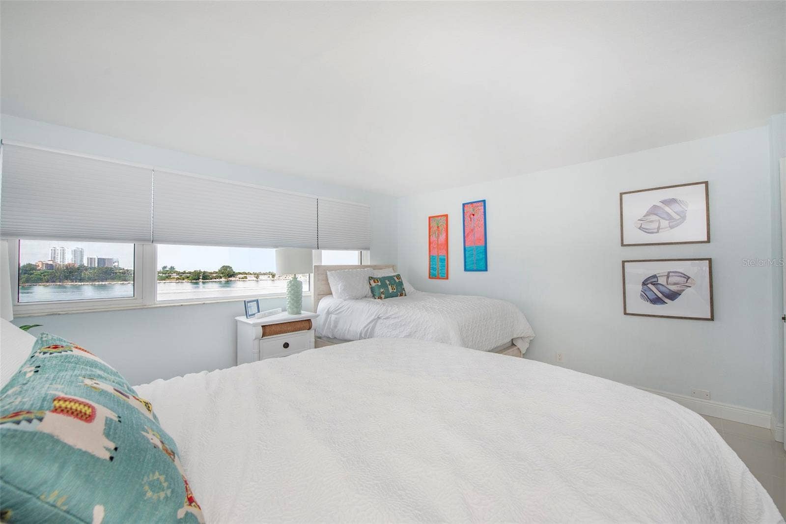675 S GULFVIEW BOULEVARD, #704, Clearwater, FL 33767 Bedroom II have two full beds and VIEWS along one whole side as well as large closet