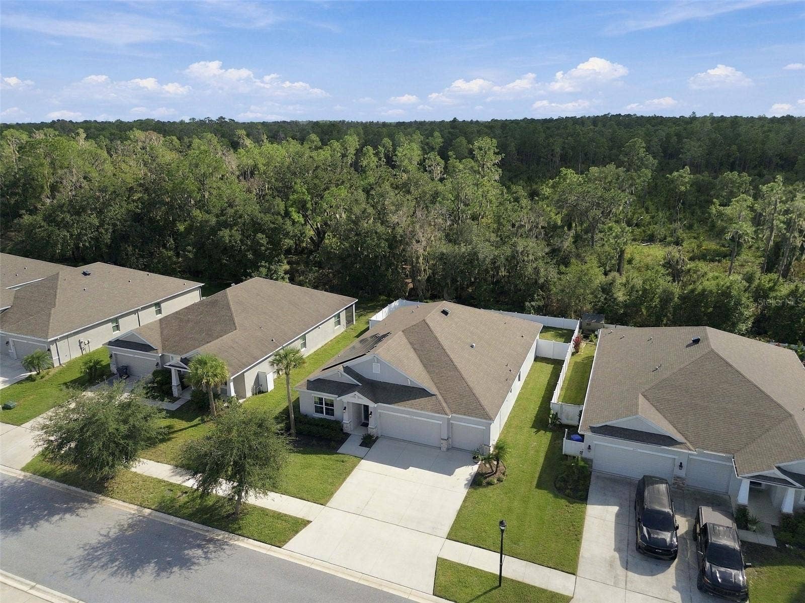 12417 BRICK COBBLESTONE DRIVE, Riverview, FL 33579 Drone view of property with conservation in background