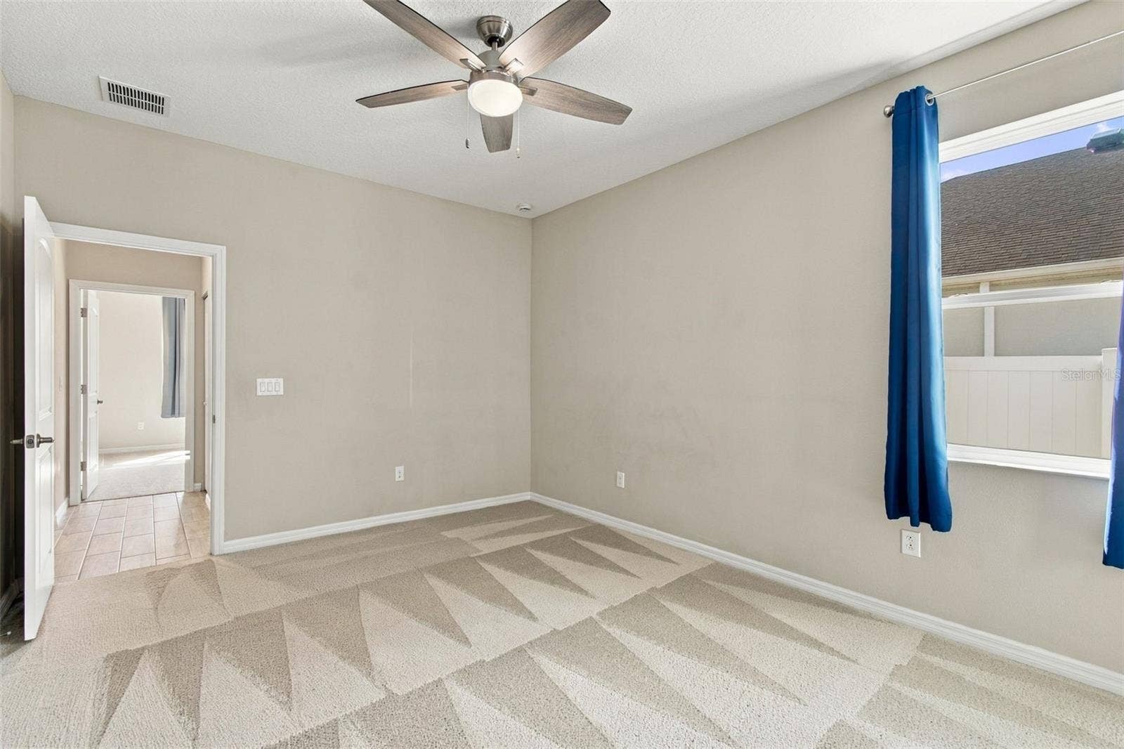12417 BRICK COBBLESTONE DRIVE, Riverview, FL 33579 Larger bedroom with ceiling fan