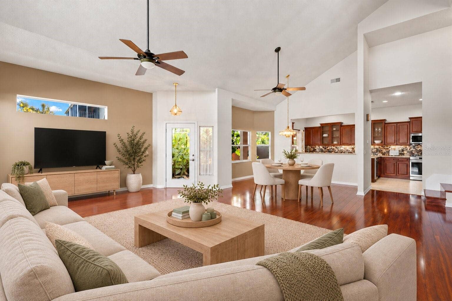 759 MASTERPIECE DRIVE, Sun City Center, FL 33573 Virtually Staged - Living Room, Dining Room and Kitchen