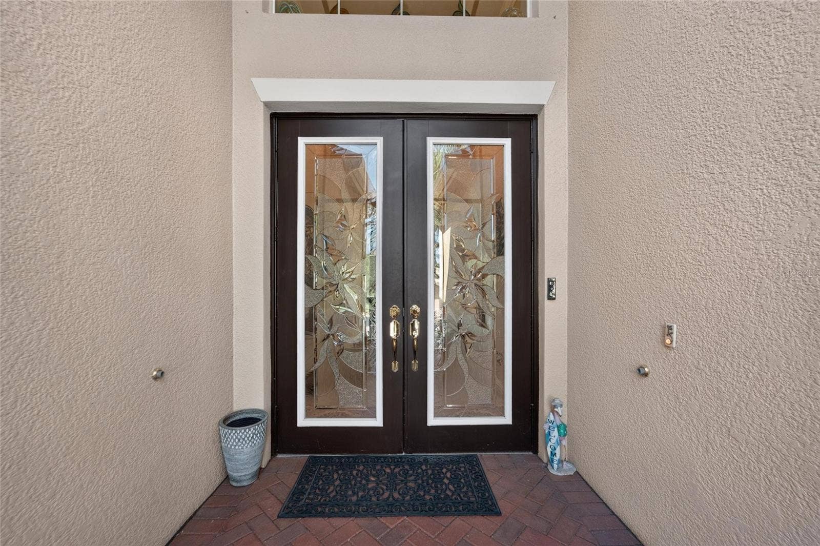 Double Etched Glass Front Doors