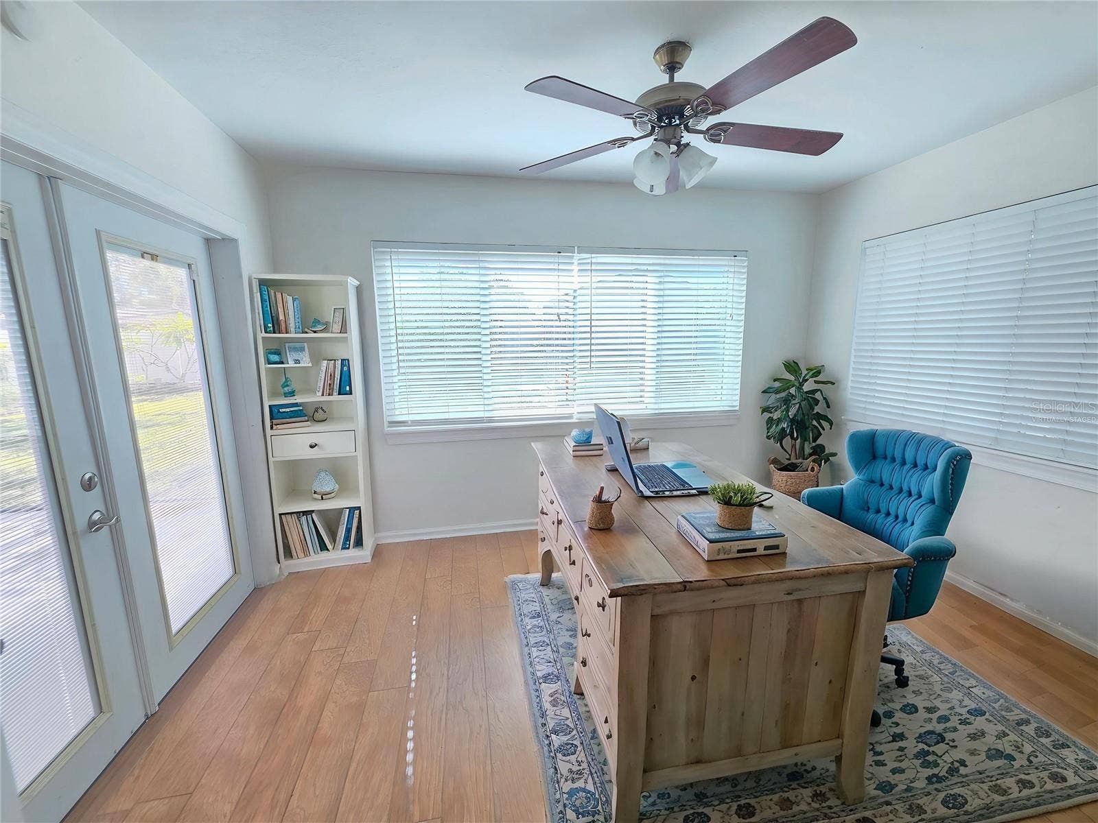 Virtually Staged Bonus Room as Home Office