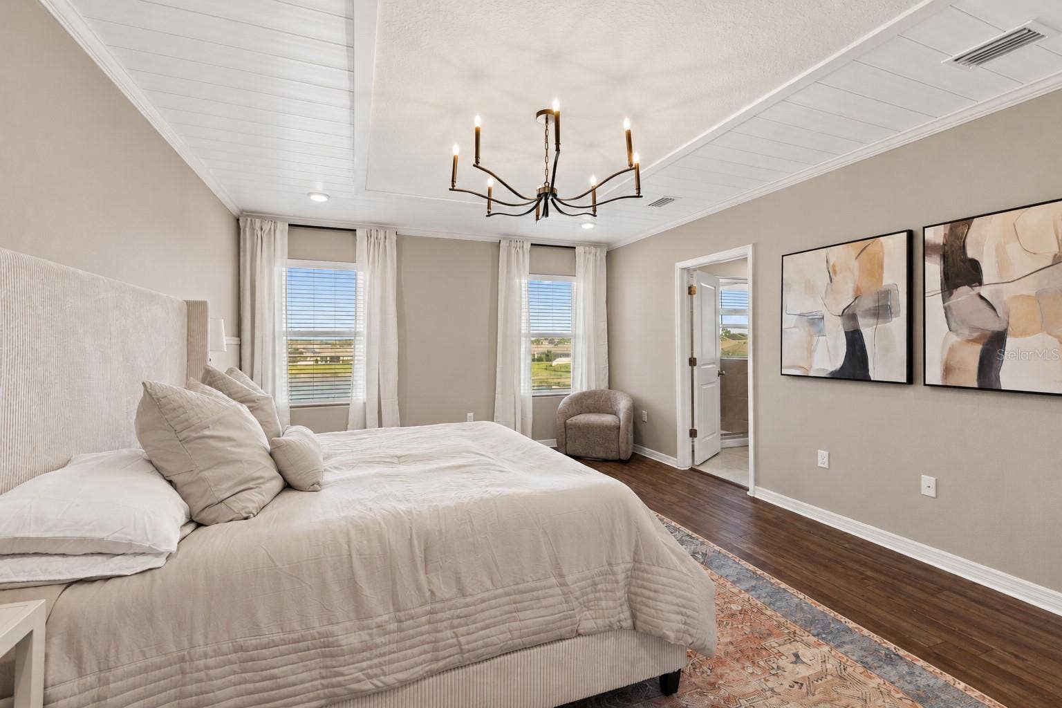 Primary bedroom toward bath - 5126 Jackel Chase Dr, Wimauma