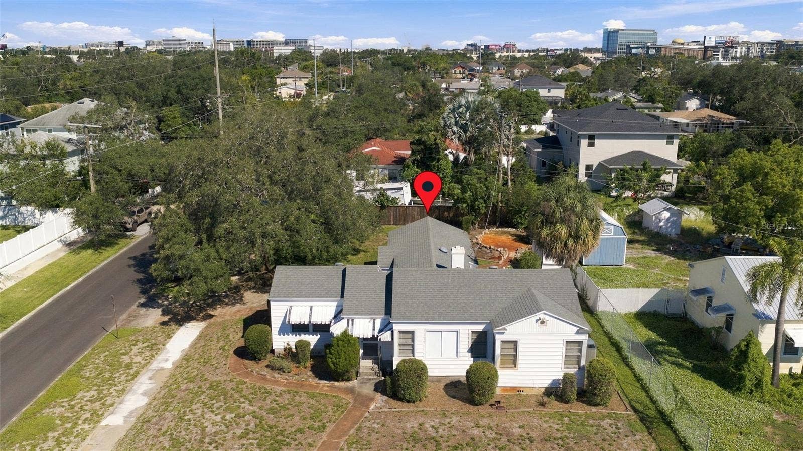 3817 W NORTH A STREET, Tampa, FL 33609 Overhead View North