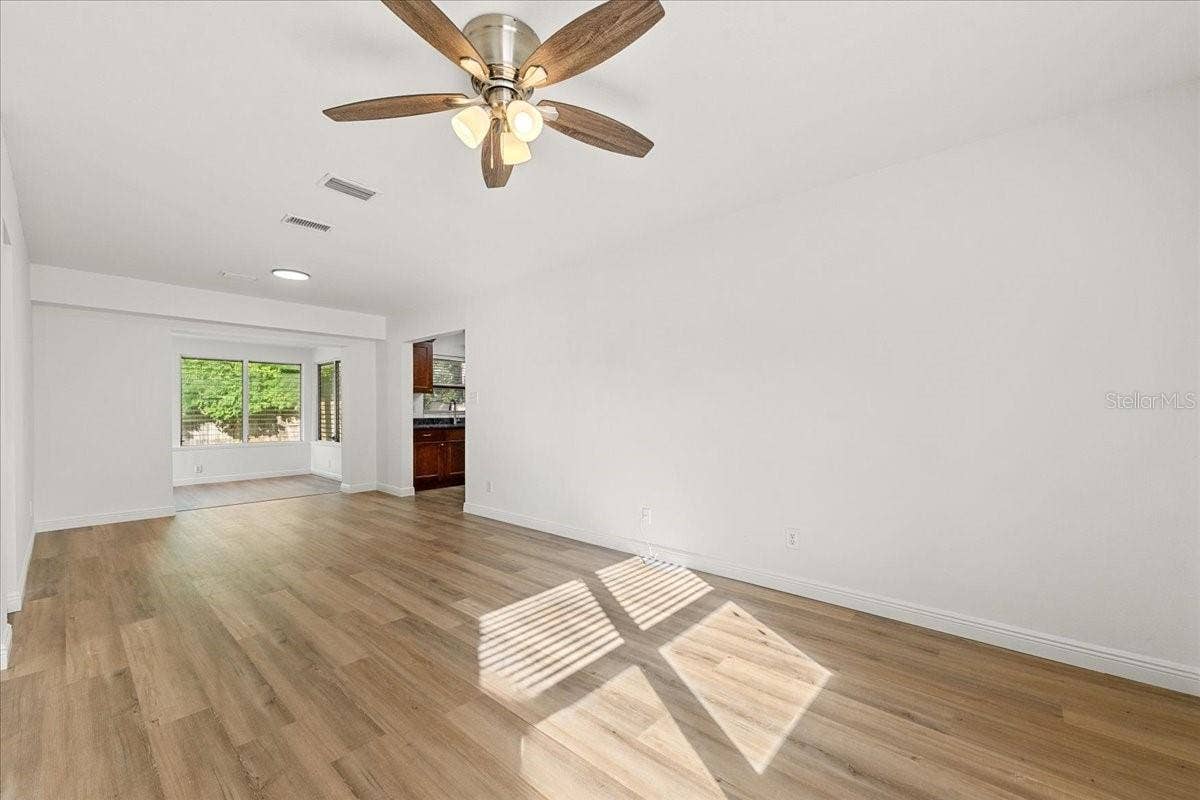 Living room toward sunroom