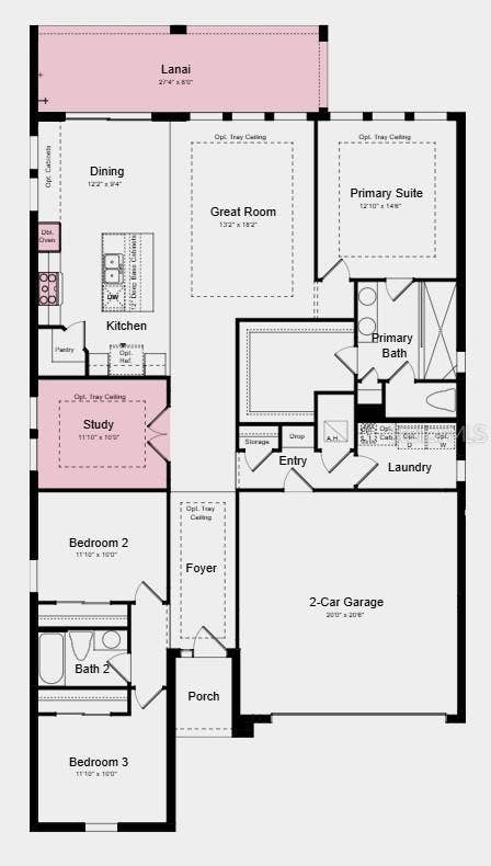 814 SKY SHADE DRIVE, Apollo Beach, FL 33572 Additional Highlights include: Tray ceiling package, whole house 8' interior doors, and outdoor kitchen rough-in.