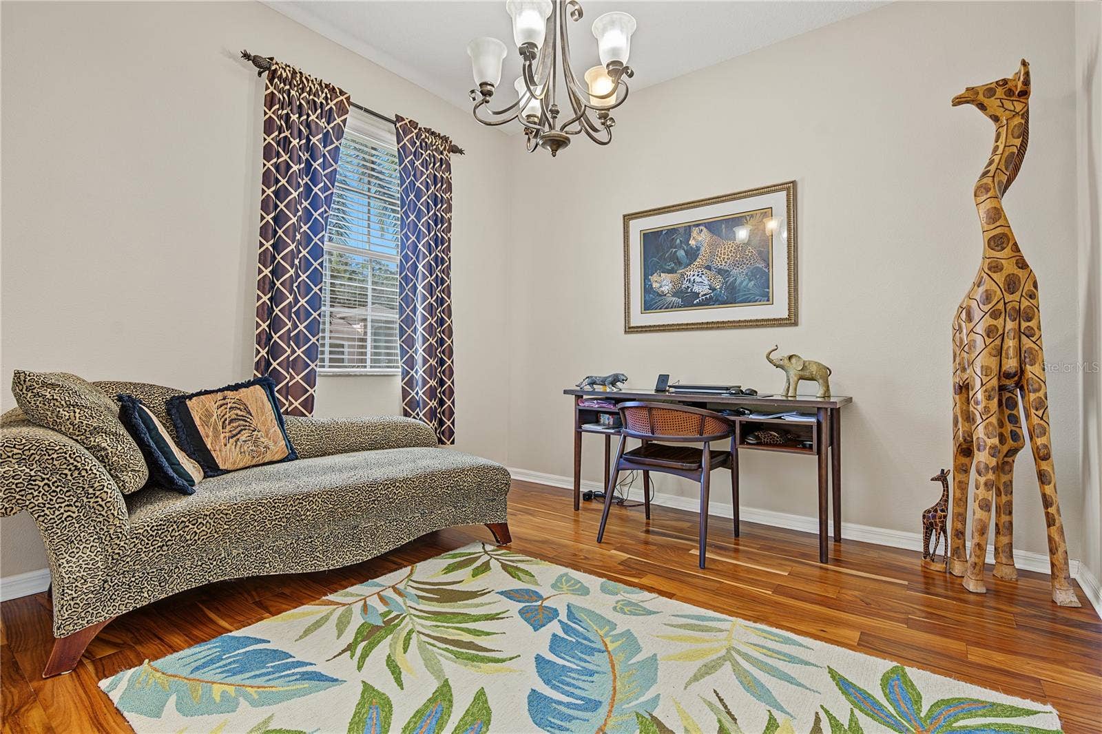 29145 GRASS BUNKER DRIVE, San Antonio, FL 33576 Double doors to front flex room set up as den/home office