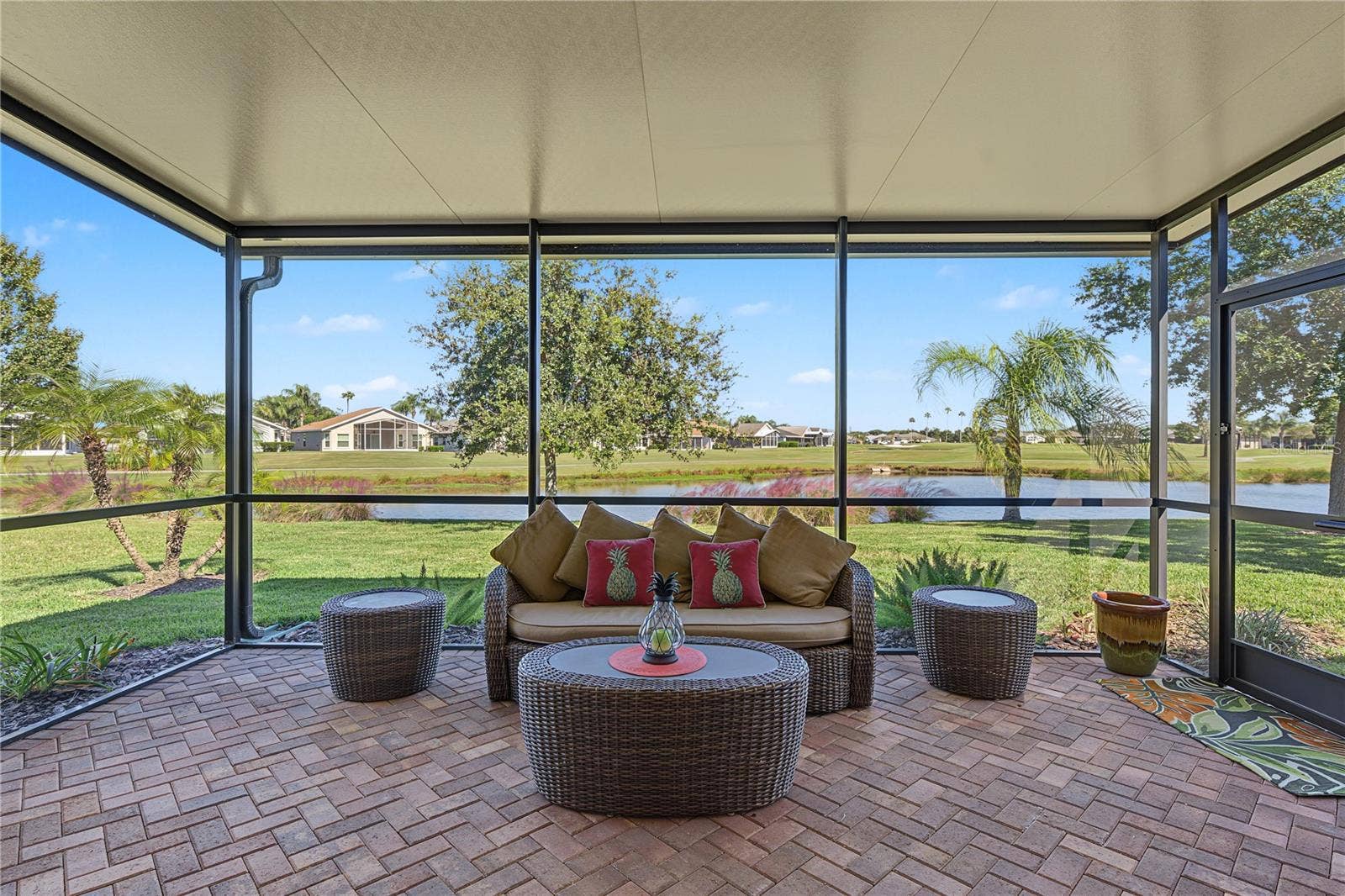 29145 GRASS BUNKER DRIVE, San Antonio, FL 33576 Insulated roof over expansive lanai with panaoramic views