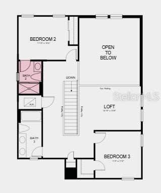 13513 COMMONS AVENUE, Parrish, FL 34219 2nd Floor Plan- Additional Highlights Include: tray ceiling pkg, shower in place of tub/shower combo at bath two, 8' interior doors, outdoor kitchen rough-in, interior door at primary bath, pre-plumb for future laundry tub, and laundry pkg.