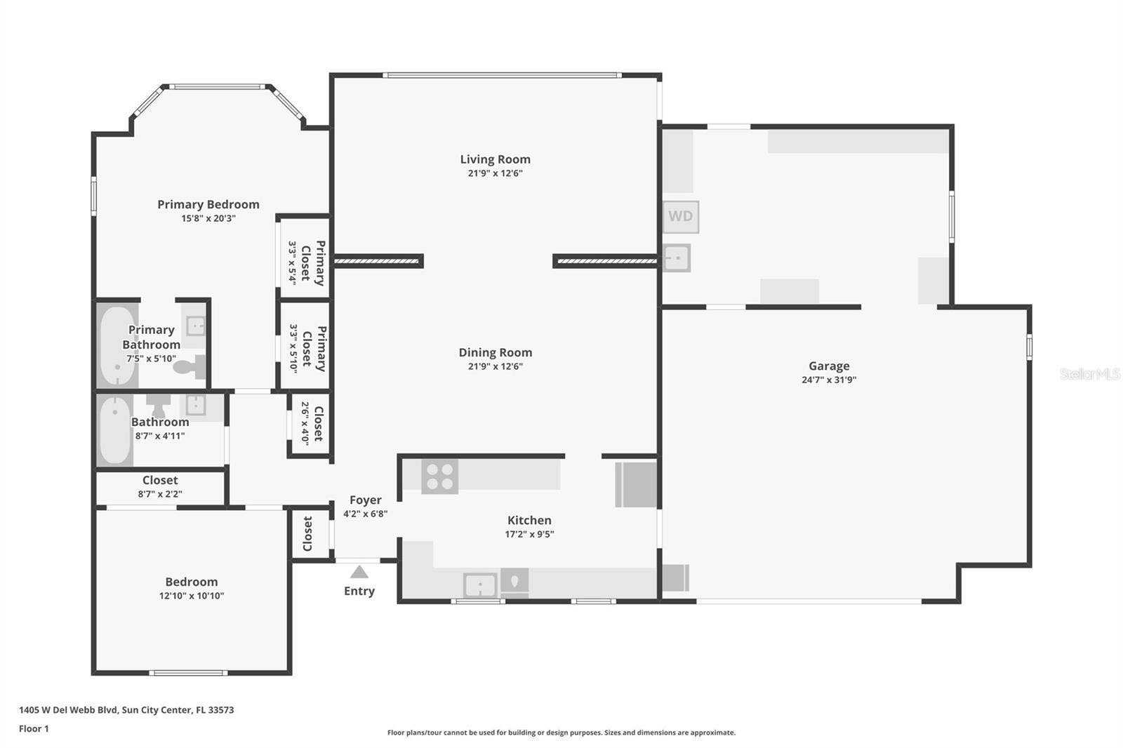 1405 W DEL WEBB BOULEVARD, Sun City Center, FL 33573 1405 W DEL WEBB BOULEVARD, Sun City Center, FL 33573