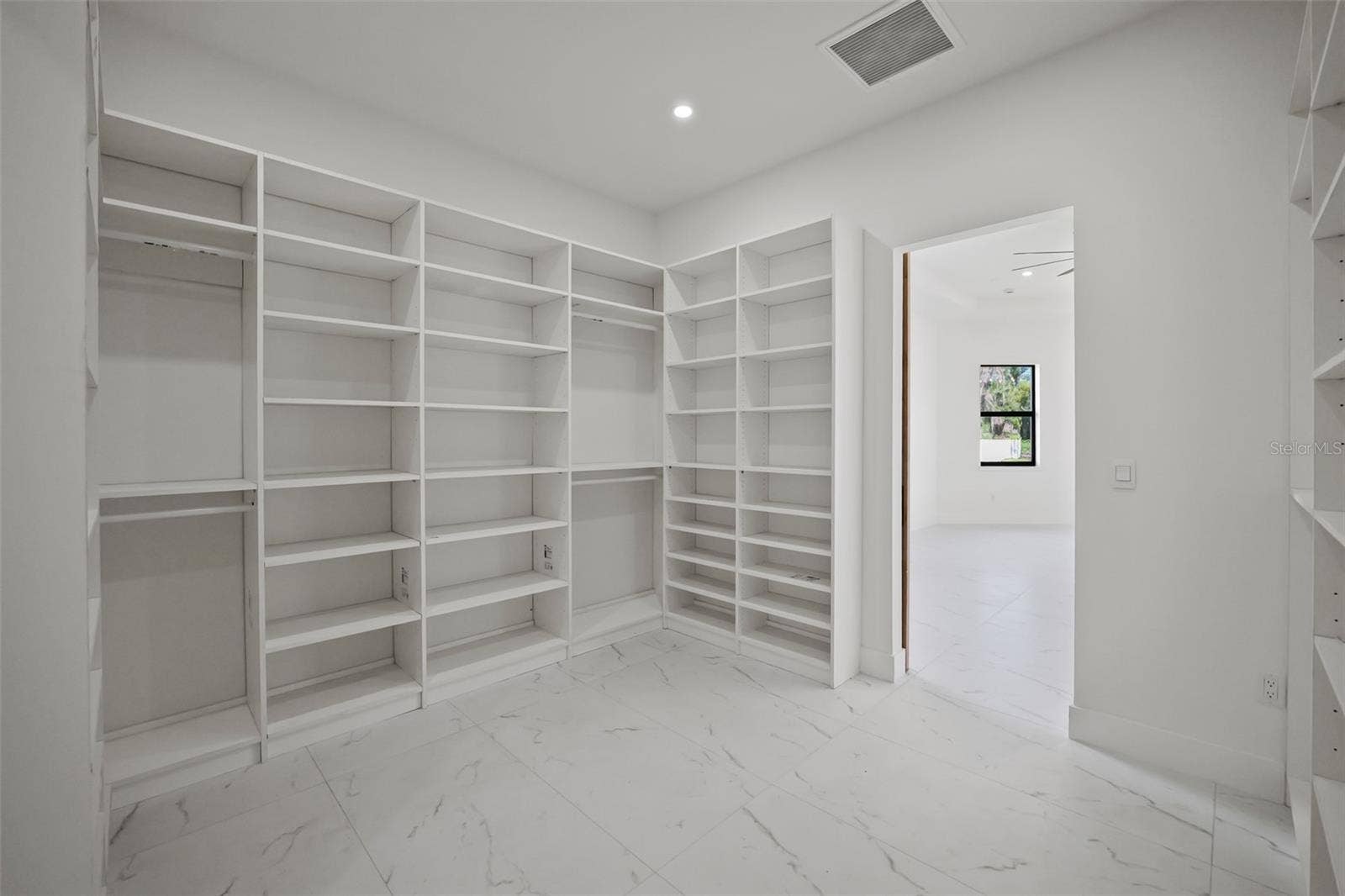 Primary walk-in closet