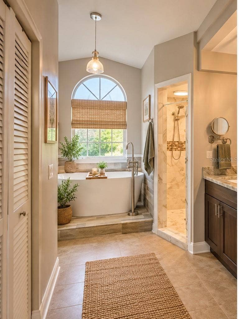 12173 WILD ACRES ROAD, Largo, FL 33773 VS Relaxing Soaker Tub and sep walk-in shower stall