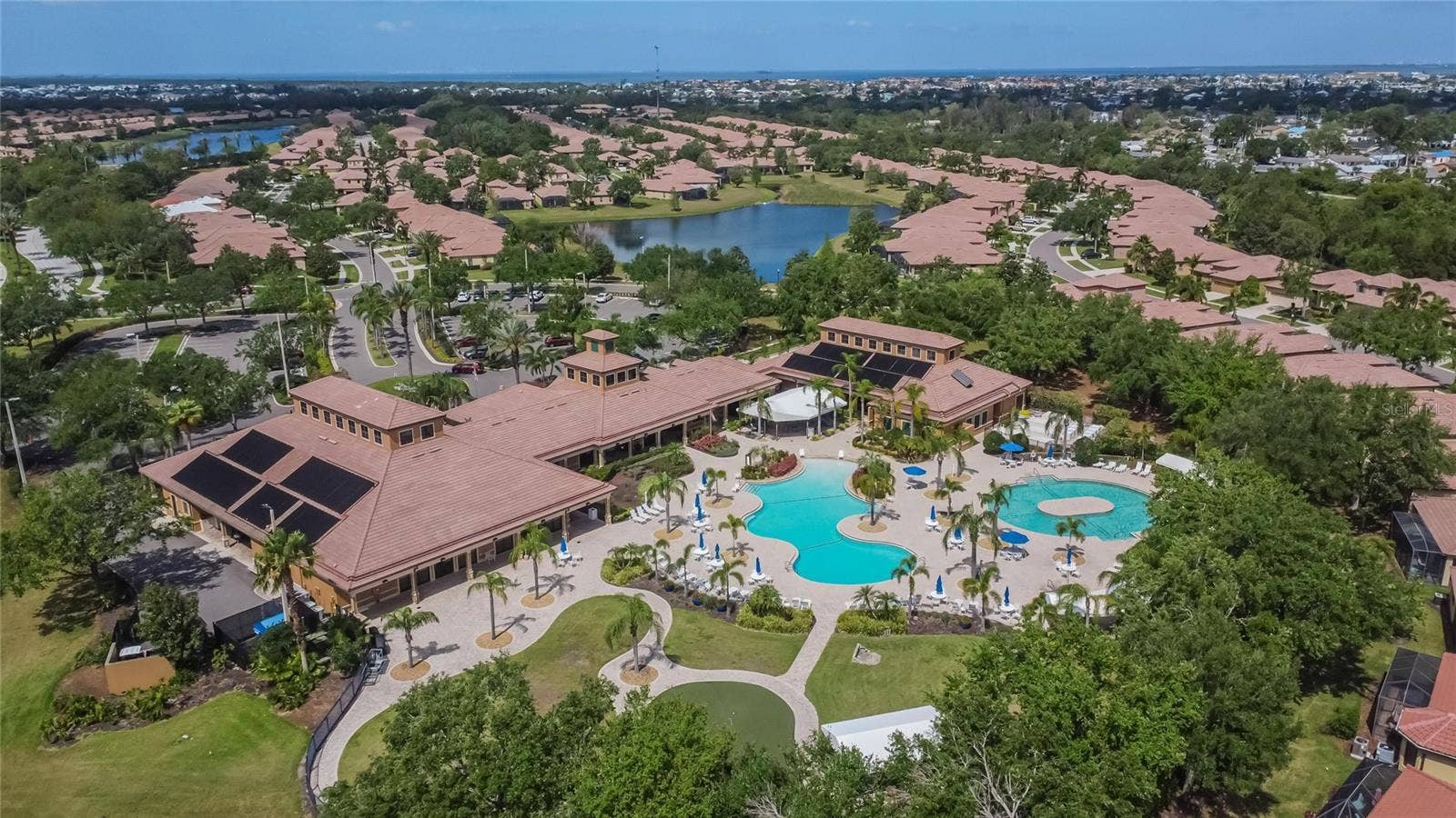 5504 SUNSET FALLS DRIVE, Apollo Beach, FL 33572 Aerial view of community amenities