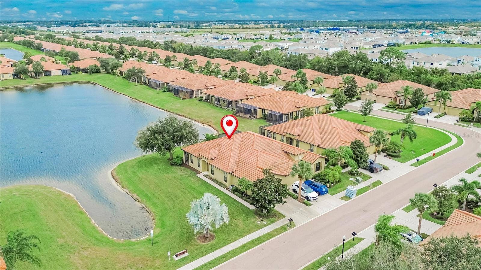 5504 SUNSET FALLS DRIVE, Apollo Beach, FL 33572 Aerial view of villa
