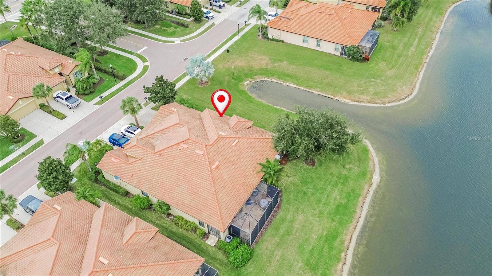 5504 SUNSET FALLS DRIVE, Apollo Beach, FL 33572 Aerial View of Villa