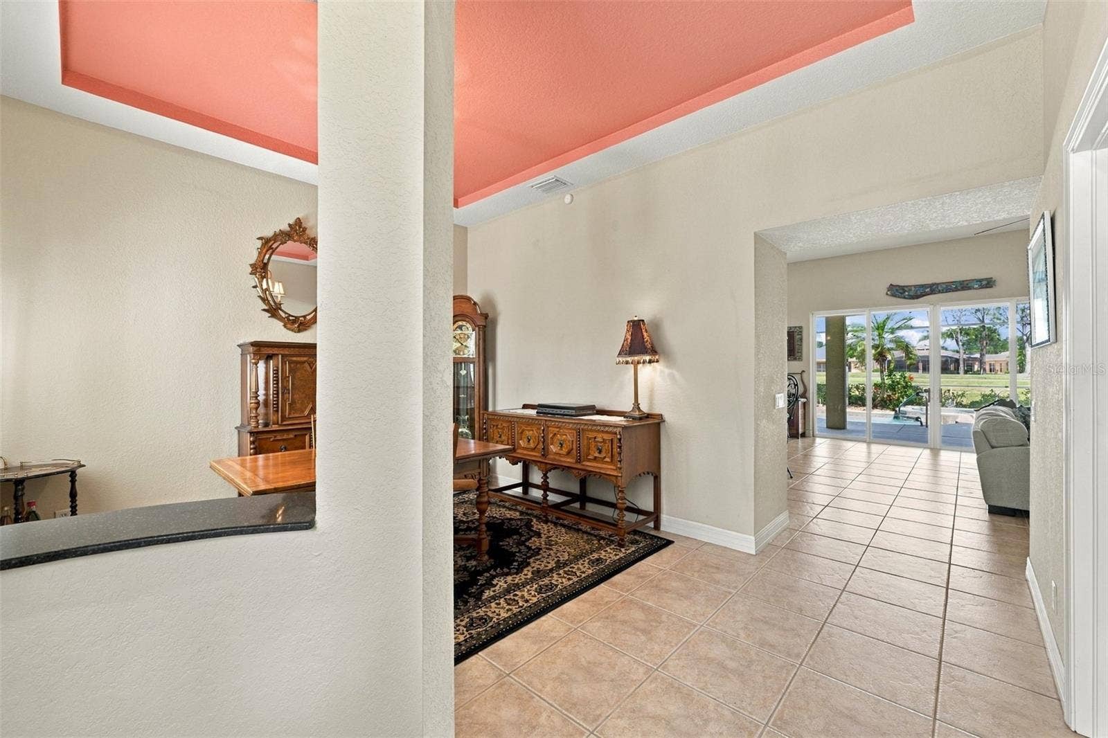 As you walk into the home, the outdoor view is immediately brought into the home, with it's beauty and serenity.